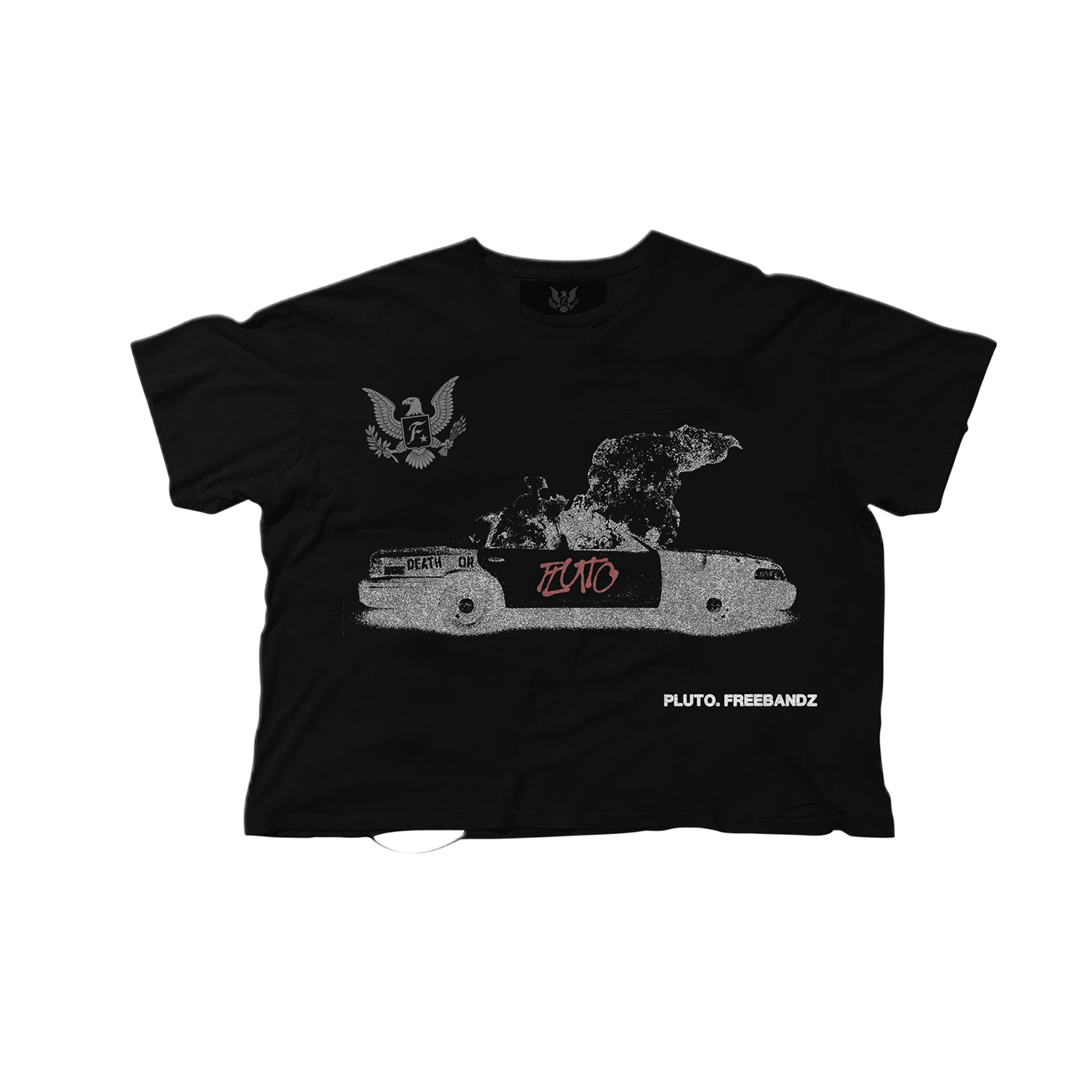 FBG BURNT CAR TEE : BLACK