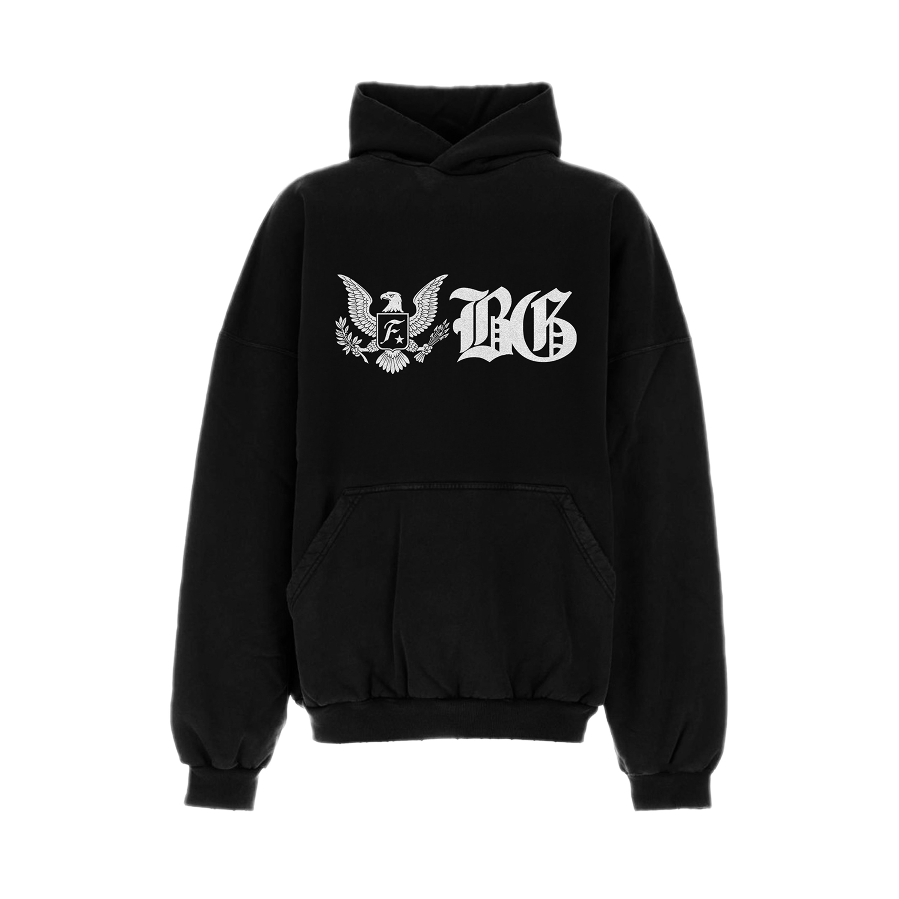 FBG EAGLE HOODIE : BLACK